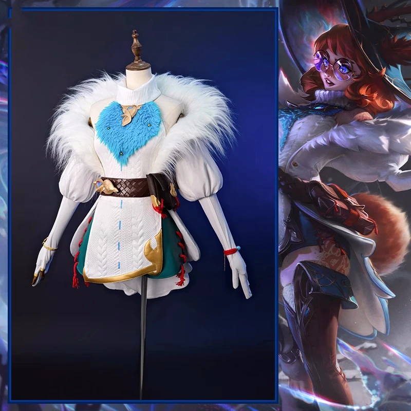 Костюм для косплея Авроры игра LOL аниме женская мода топ шорты пальто униформа