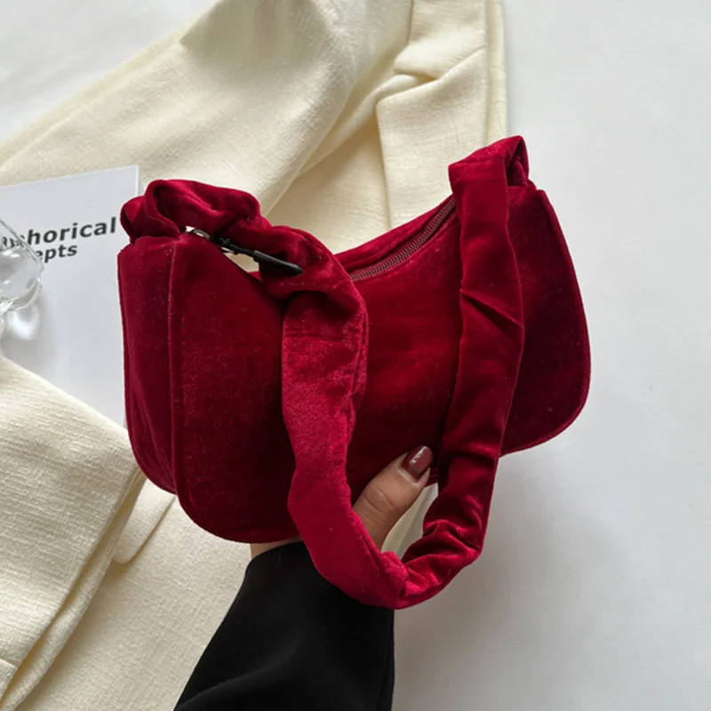 

Бархатные сумки через плечо, модная женская сумка-клатч