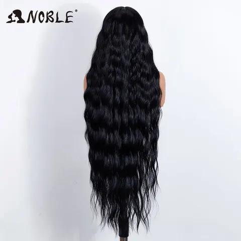 Noble Synthetic Lace Front Wig 36 Inch Long Wavy Lace Front Wig Body Wave Wig for Women Lace Front Wig Ombre Blonde Cosplay Wig