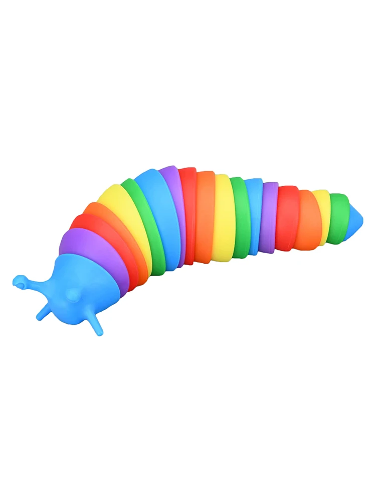 

Sensory Slug Toy 3D Printed Articulated Sticky Stretch Plastics Snail Stress Relief Squeeze Slug Sensory Toy Anti-pressure For K