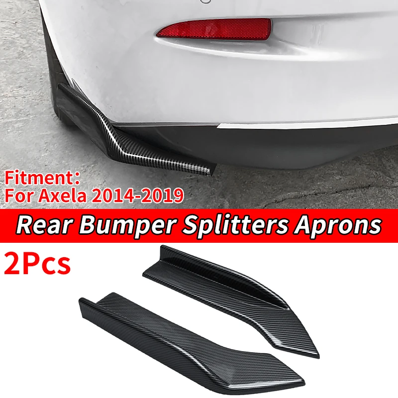 

For Mazda 3 Anxella 2014-2019 Body Kits Car Rear Bumper Splitters Aprons Trunk Lip Spoiler Diffuser Wrap Angle Scratch Protector