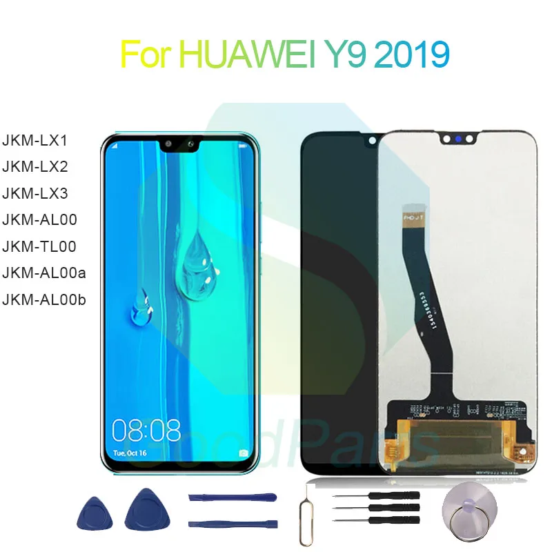 

Для HUAWEI Y9 2019, ЖК-дисплей, экран 6,5 дюйма, JKM-LX1/2/3, JKM-AL00a/b, JKM-TL00 Y9 2019, сменный сенсорный дигитайзер в сборе