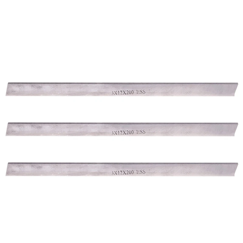 

3 Pcs 3 Mm X 12 Mm X 200 Mm High Speed Steel Blades Practical Tool Lathe HSS Bit
