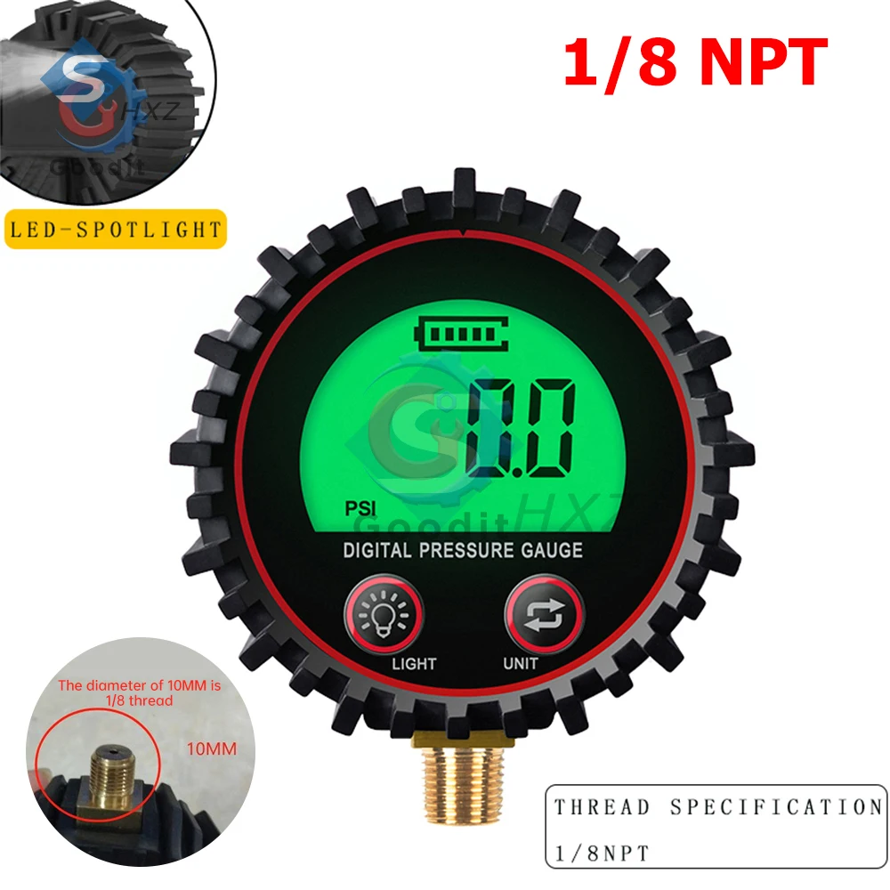 

Цифровой манометр Gaqqee 3-255 PSI