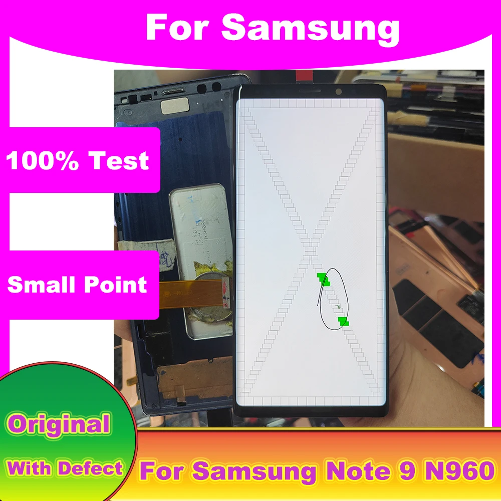 ЖК-дисплей с сенсорным экраном и дигитайзером для Samsung Note9 экран N9600 N960F N960U Note 9