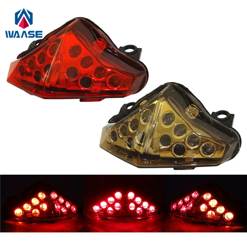 Waase для Kawasaki ER6N ER6F Ninja 650 EX650 2012 2013 2014 2015 2016 задний фонарь, стоп-сигнал, сигналы поворота, встросветильник онарь