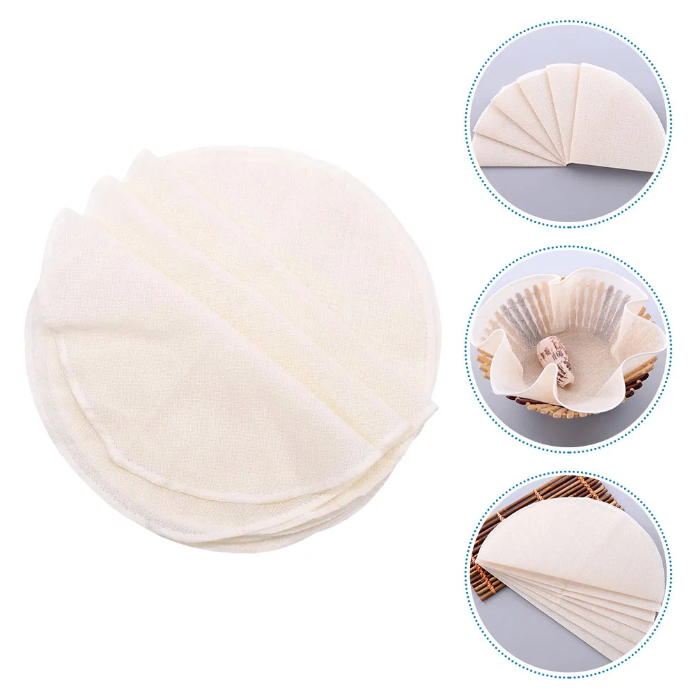 

Steamer Liner Mat Mesh Liners Paper Cotton Sheets Bun Round Steaming Baking Dumplings Precut Pad Parchment Fryer Air Reusable