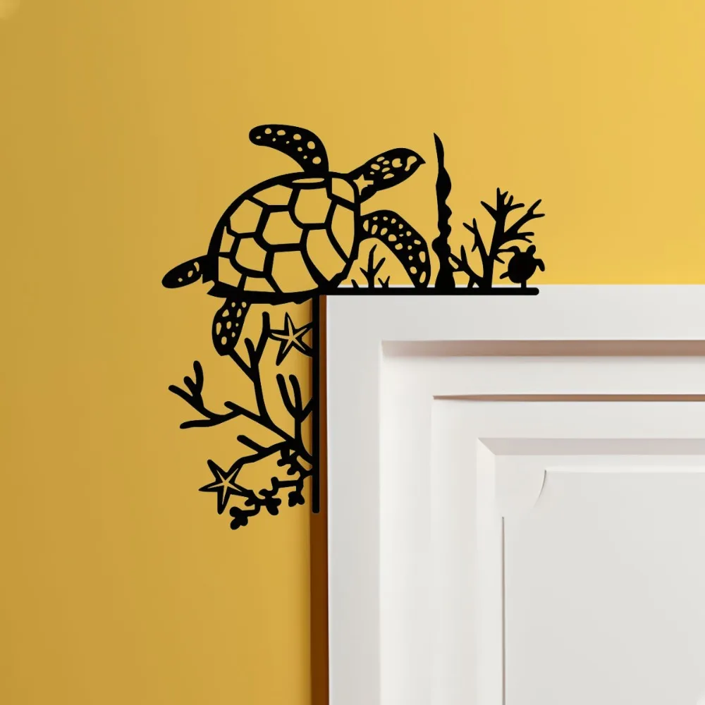 Океаническое металлическое украшение черепахи для углов-подвесная настенная