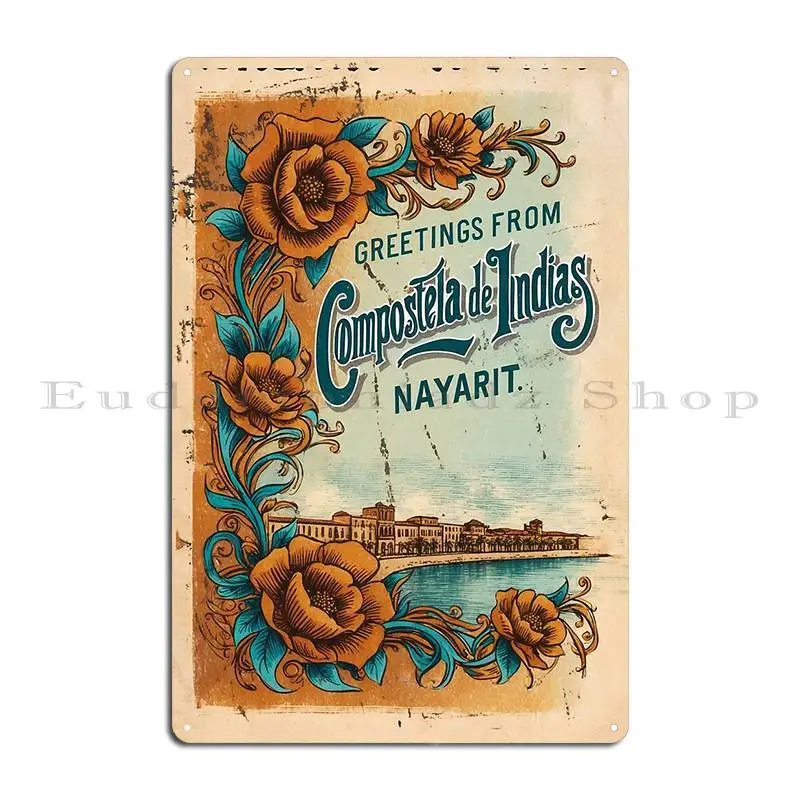 Compostela De Indias N Valleit Мексика Волшебный город Открытка Винтаж Путешествия