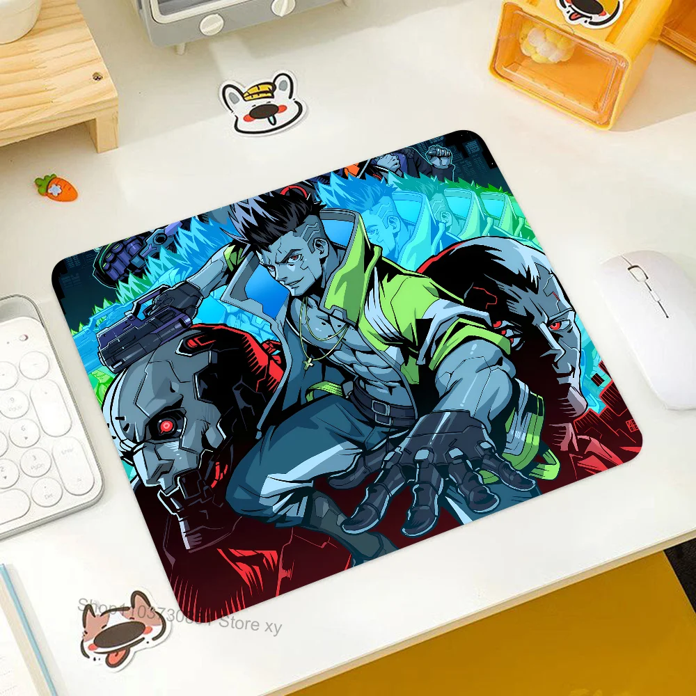 Anime Cyberpunk Edgerunners Mousepad Small LockEdge Mouse Pad For Gamers Computer Desk Rectangular Anti-slip Rubber