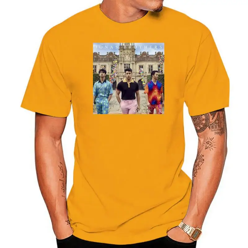 

Мужская футболка с коротким рукавом с присоской Jonas Brothers унисекс футболка женская футболка