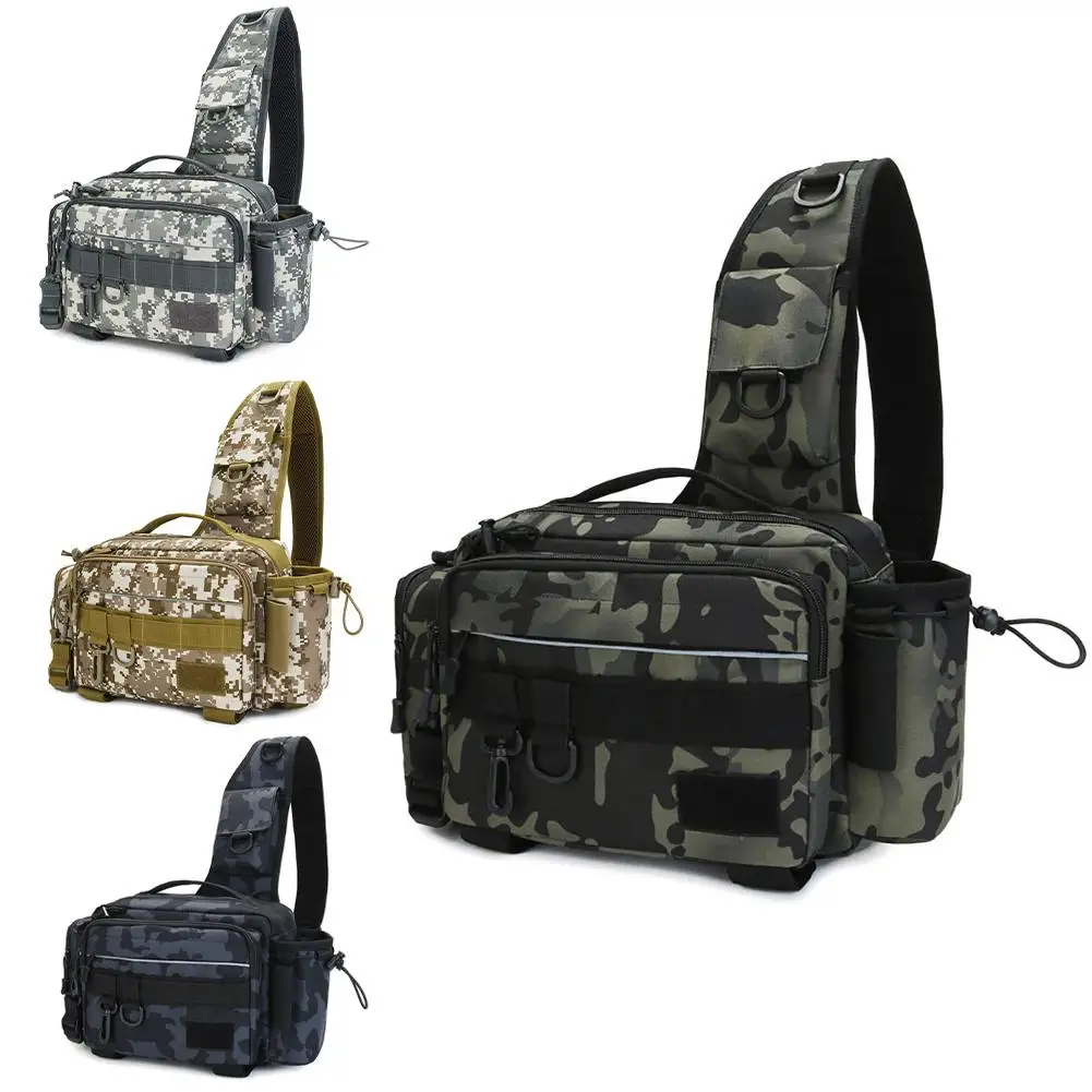 

Fishing Bag Multifunctional Outdoor Tackle Bags Large Capacity Shoulder Crossbody Bag Waist Pack Fish Lures Gear Storage Bag