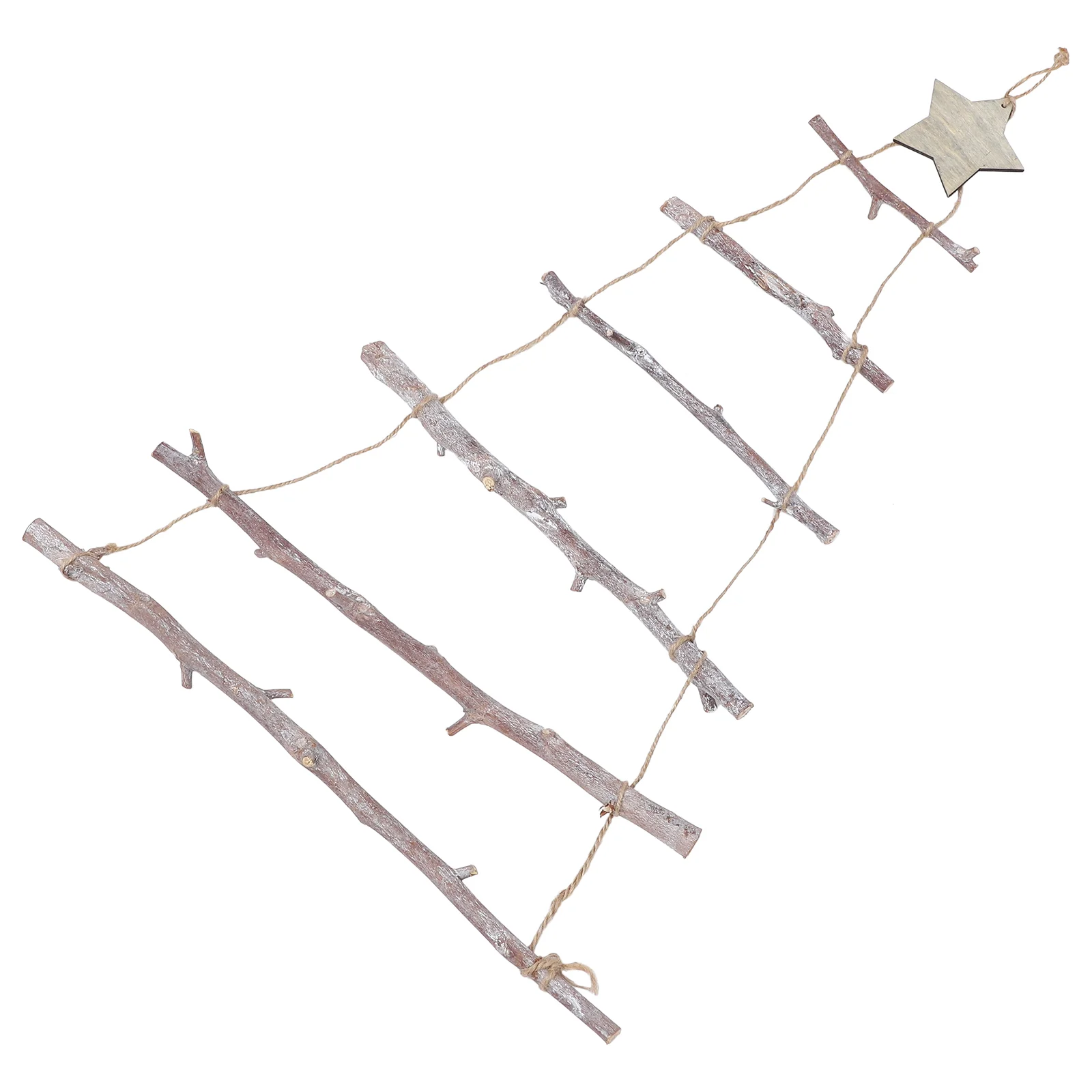 

Christmas Tree Ornament Holder Hanging Wooden Xmasphoto Display Decoration Wall Party Stand Wood Tags Decor Craft Holiday Cutout