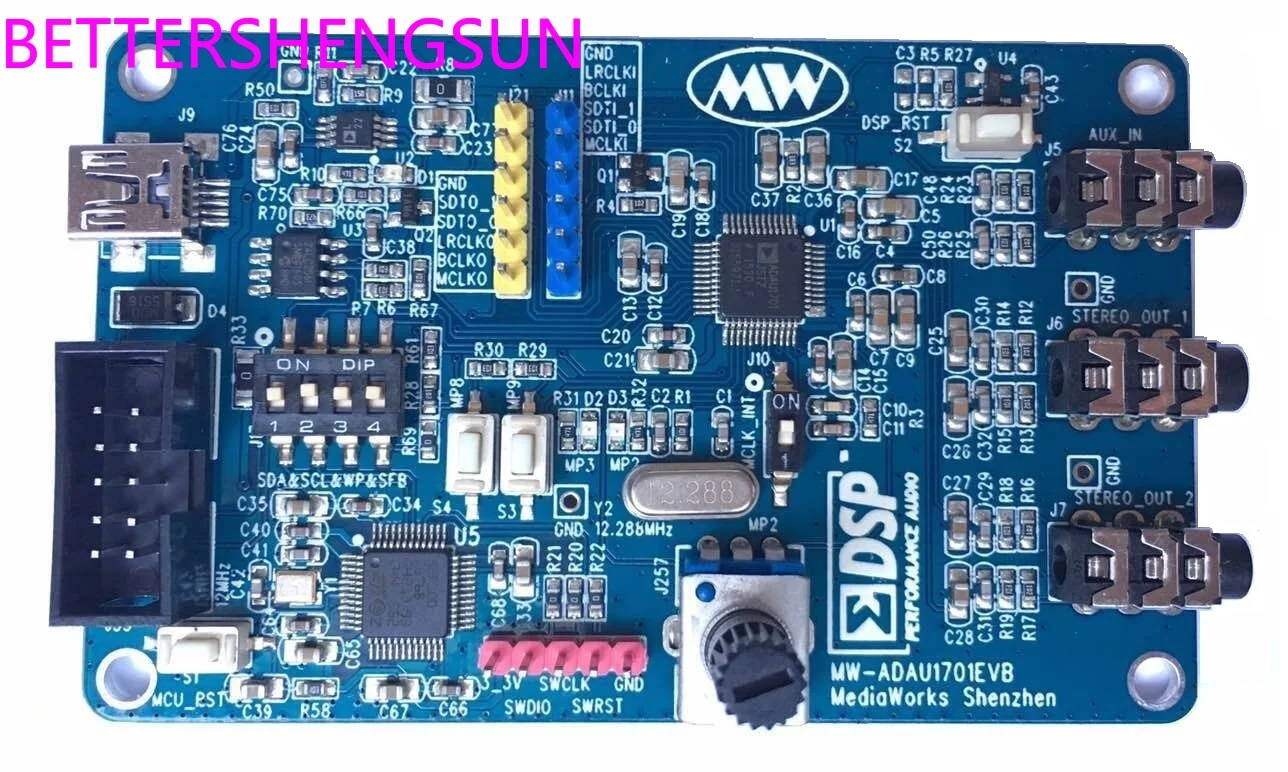 

Плата разработки ADAU1701 SIGMADSP + MCU