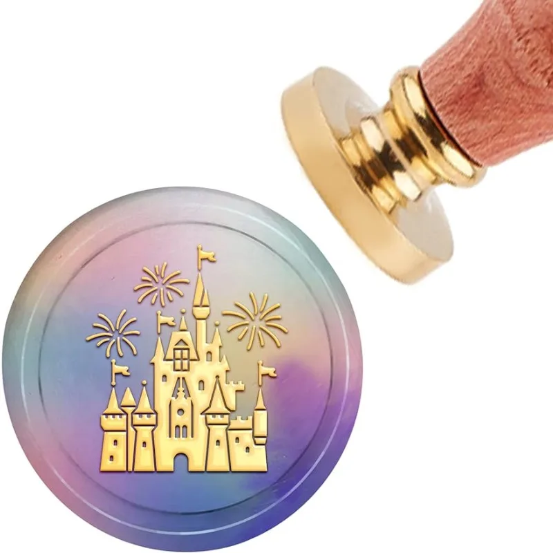 1 Набор съемный латунный штамп с деревянной ручкой 30 мм