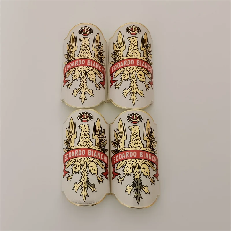 Велосипедный значок с логотипом Bianchi изготовленный из мягкого алюминиевого