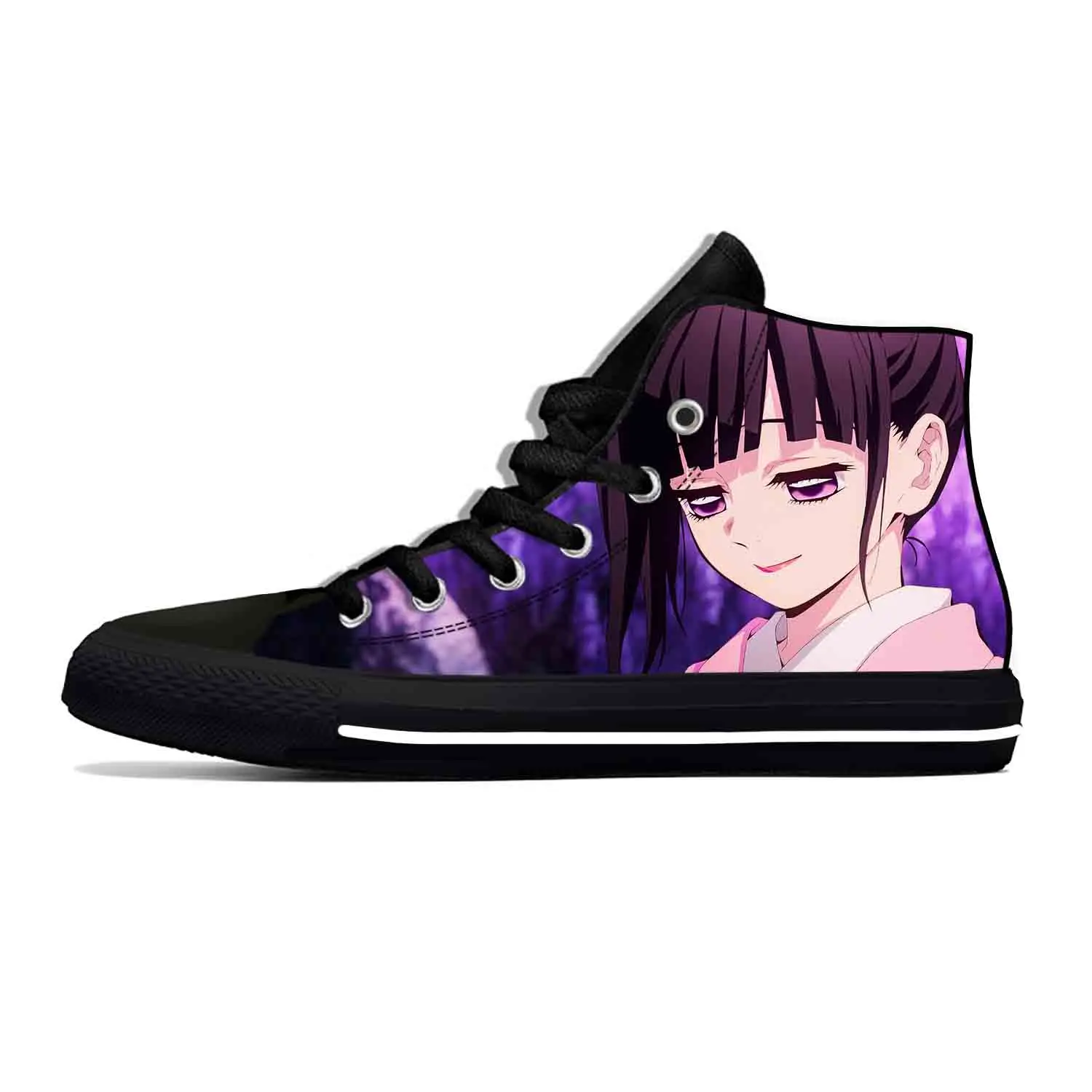 

Аниме Tsuyuri Kanao рассекающее демонов киметасу No Yaiba повседневные тканевые туфли высокие легкие дышащие мужские женские мужские кроссовки с 3D п...