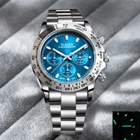 luxury watch for men stainless steel mens quartz watches chronograph sport wristwatch business luminous dive clock dropshipping