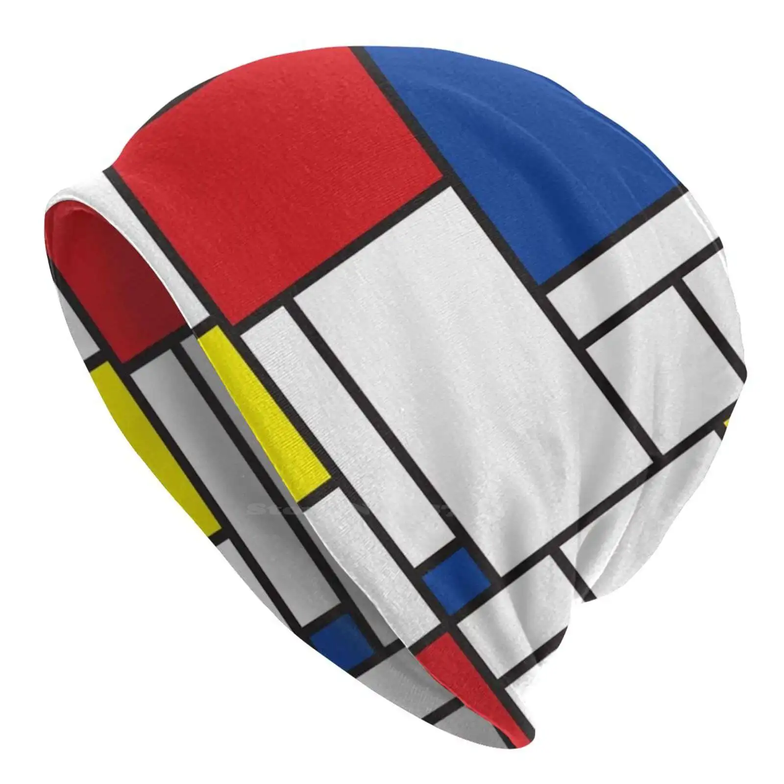 Mondrian минималистский стиль современного искусства Ii? Вязаная шапка Fatfatin теплая