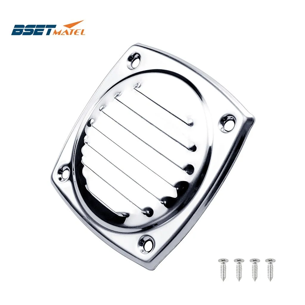 

Marine Grade Stainless Steel 316 Boat Marine Square Air Vent Louver Vent Grille Ventilation Louvered Ventilator Grill Cover