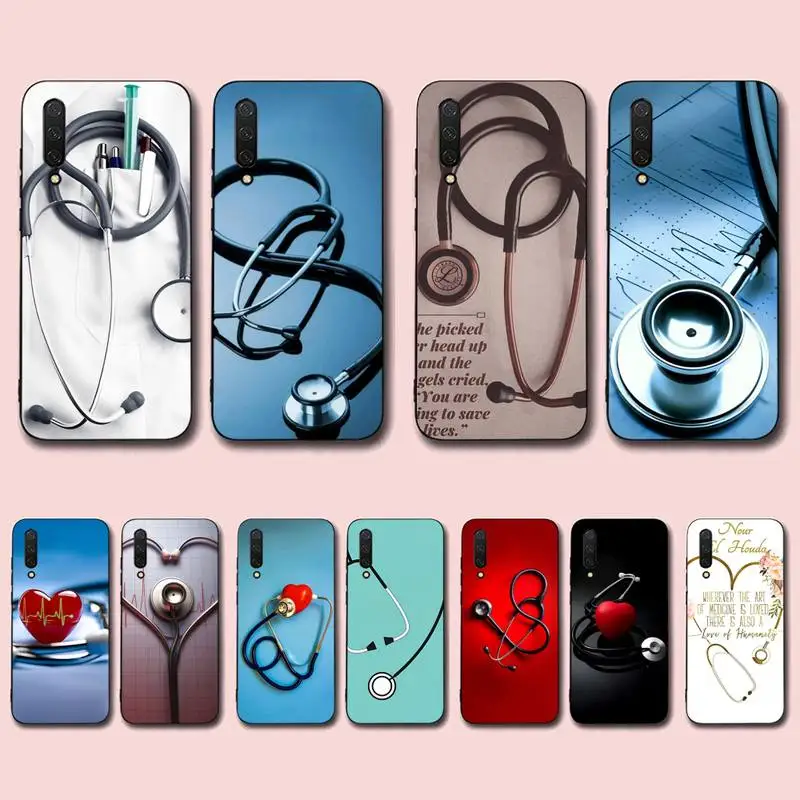 

Health heart and stethoscope Phone Case for Xiaomi mi 5 6 8 9 10 lite pro SE Mix 2s 3 F1 Max2 3