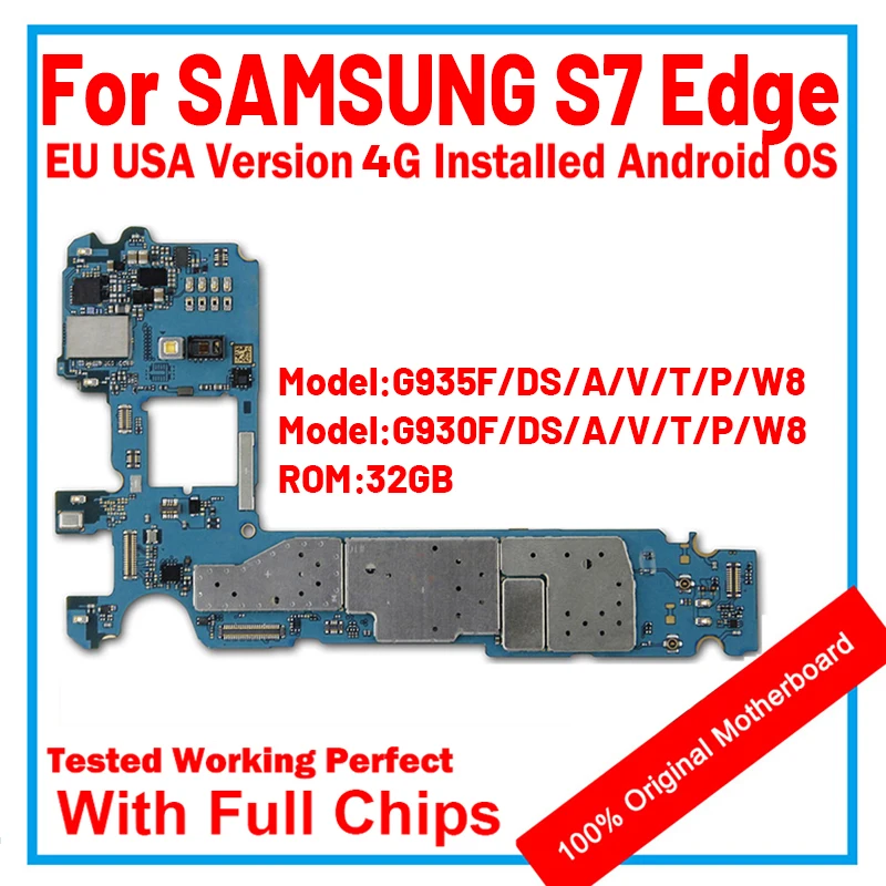 Материнская плата для Samsung Galaxy S7 Edge G935F G935FD G930F G930FD с одной Sim-картой