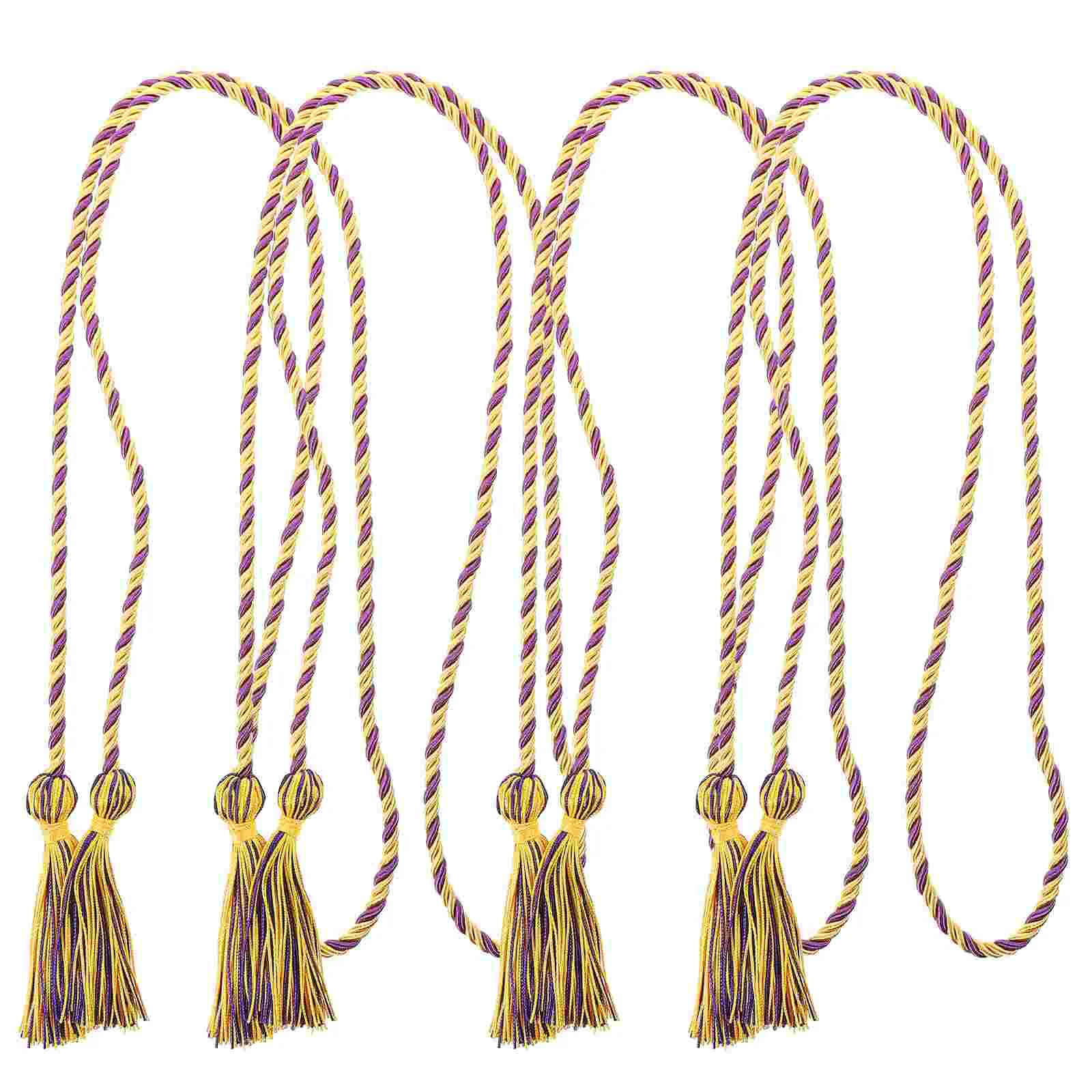

4 Pcs Accessories Tassel Honor Rope Student Wedding Decor Graduation Cord Polyester For