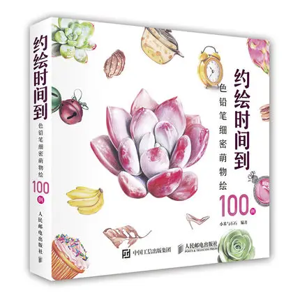 

100 examples of drawing time to color pencils book