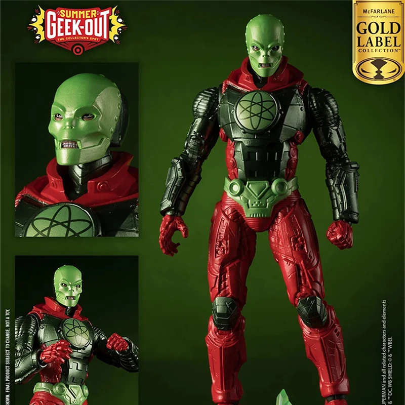 Оригинальная многосторонняя металлическая Золотая фигурка Mcfarlane Dc 18 см набор для