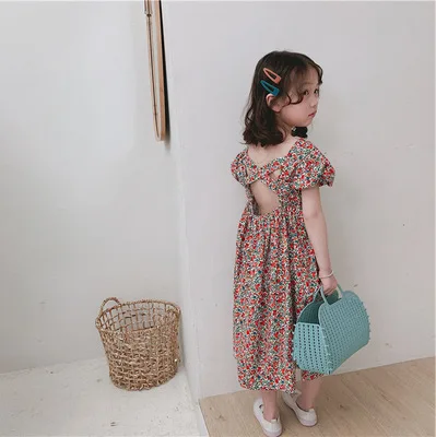 

Girls Clothes Girls Skirt Floral Halter Dress Princess Dress Baby Girl Dress Toddler Girl Summer Dress Flower Girl Dresses