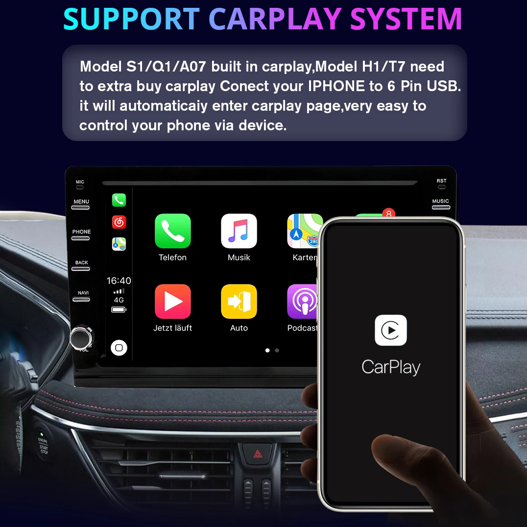 Автомагнитола Carplay для Mazda 5 3 CW 2010-2015 Android 10 мультимедийный видеоплеер GPS-навигация