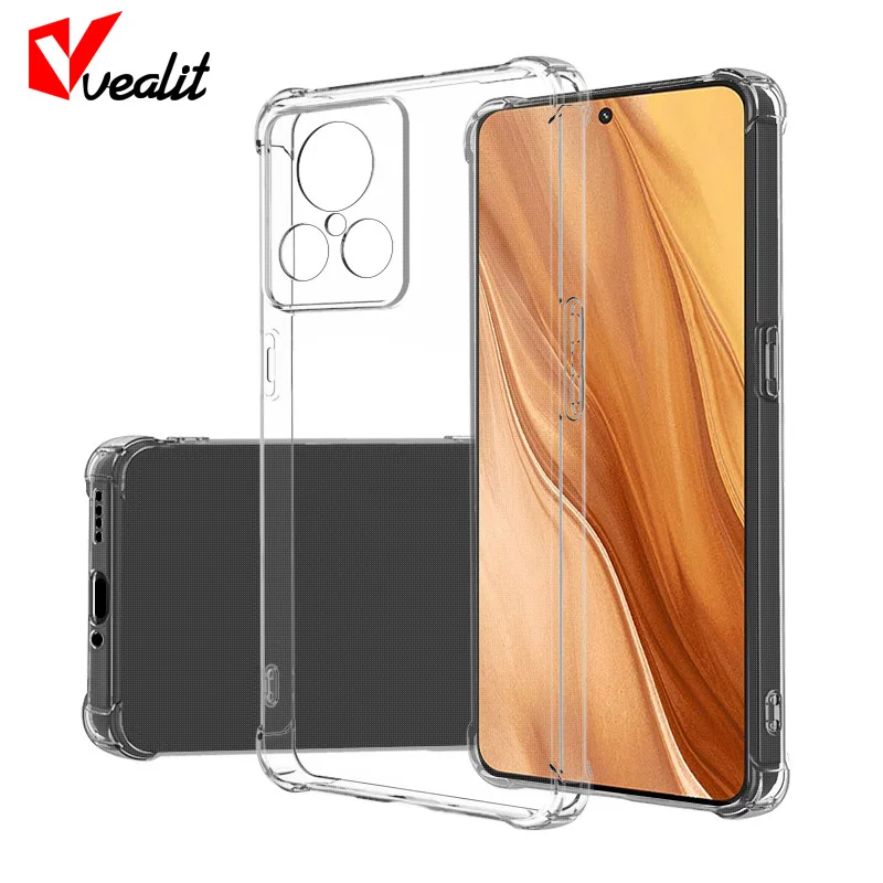 

Shockproof Clear Case for Realme GT2 Explorer Master GT Neo 5 Airbag Anti-fall Silicone Cover for Realme GT3 6 7 8 9 10 Pro Plus