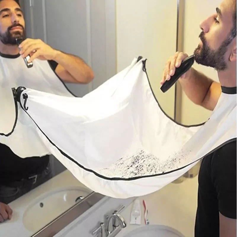 

NEW2023 Man Bathroom Apron Men Haircut Storage Waterproof Floral Cloth Male Beard Apron Household Cleaning Male Beard Storage Sh