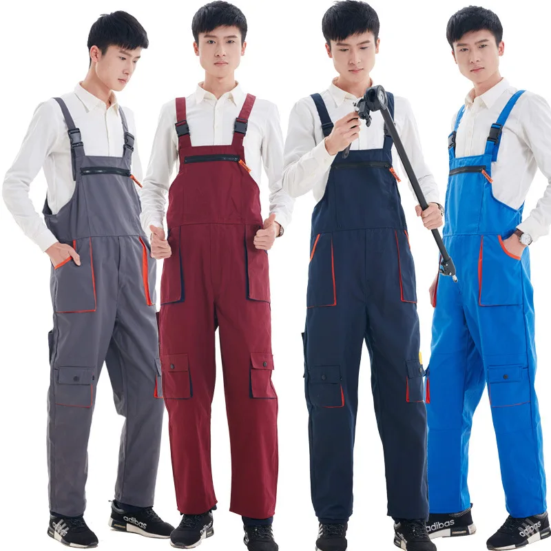 

Men's Jumpsuit Overalls Four Seasons Performance Clothes Mechanic Uniform Free Shipping Work Jumpsuit Welding Clothes Workwear