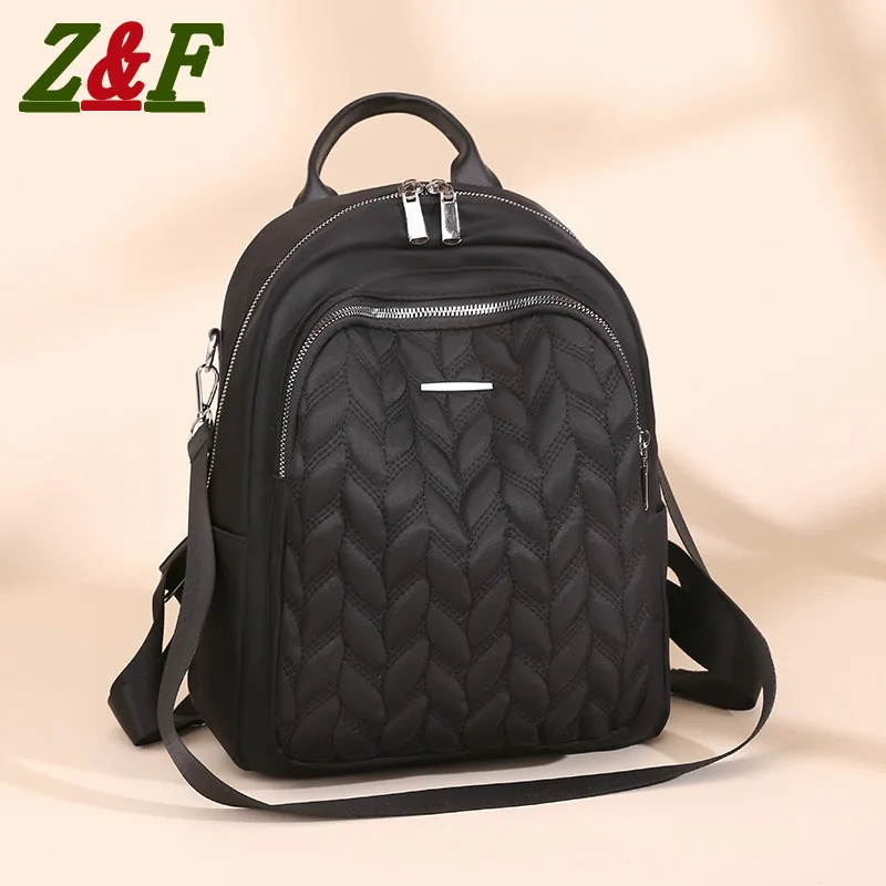 

Новая женская сумка из ткани Оксфорд, сумка на плечо, модная простая однотонная школьная сумка большой вместимости, для отдыха, искусственн...