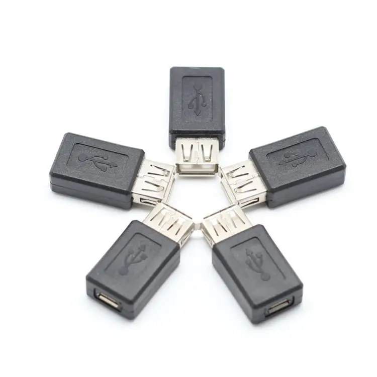 Переходник с USB 2 0 типа А на Micro B мама черный оптовая продажа |