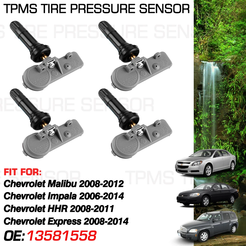 Автомобильный датчик давления в шинах для Chevy Malibu Express 1500 2500 3500 4500 HHR 2008-2014 Chevrolet Impala