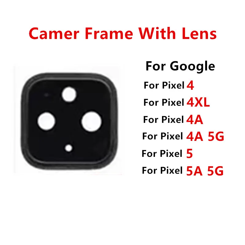 Стекло для объектива камеры Pixel4 оригинальное Google Pixel 4 / 4XL с держателем рамы