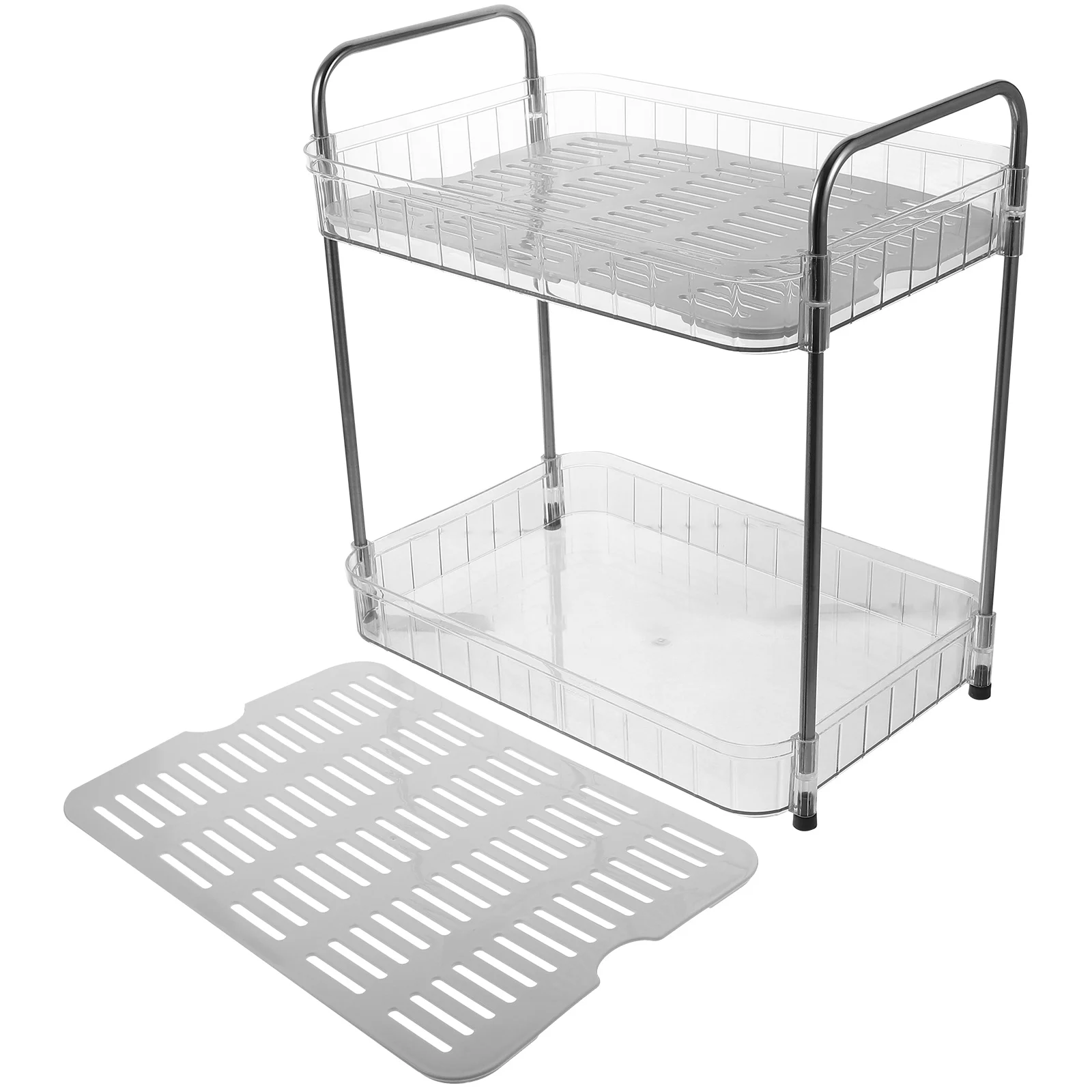 

Домашняя 2-уровневая сушилка для чашек, кружек, кухонный органайзер для хранения, многофункциональная полка для хранения