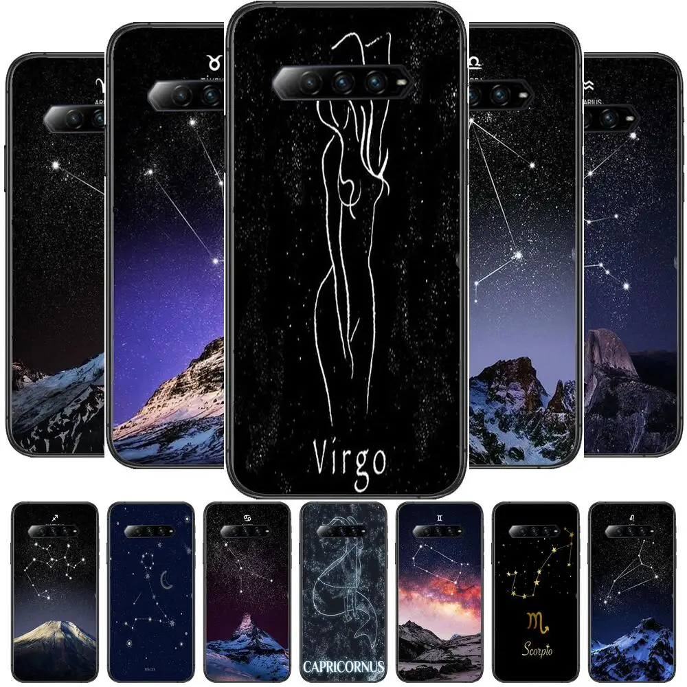 

12 Constellation phone case for xiaomi redmi Black Shark 4 Pro 2 3 3s Cases Helo soft back cover Silicone