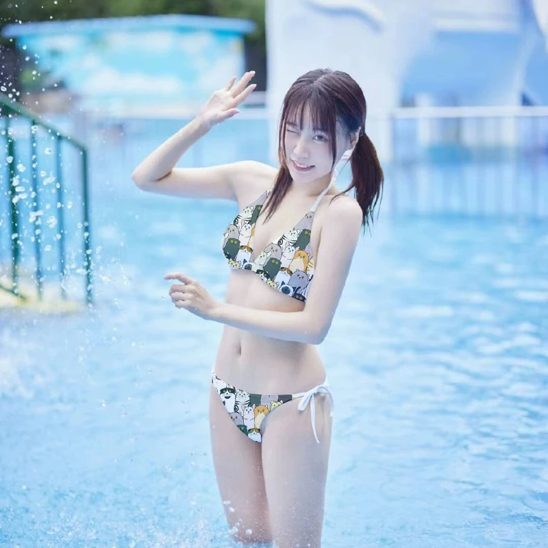 Женский бикини пуш-ап из полиэстера