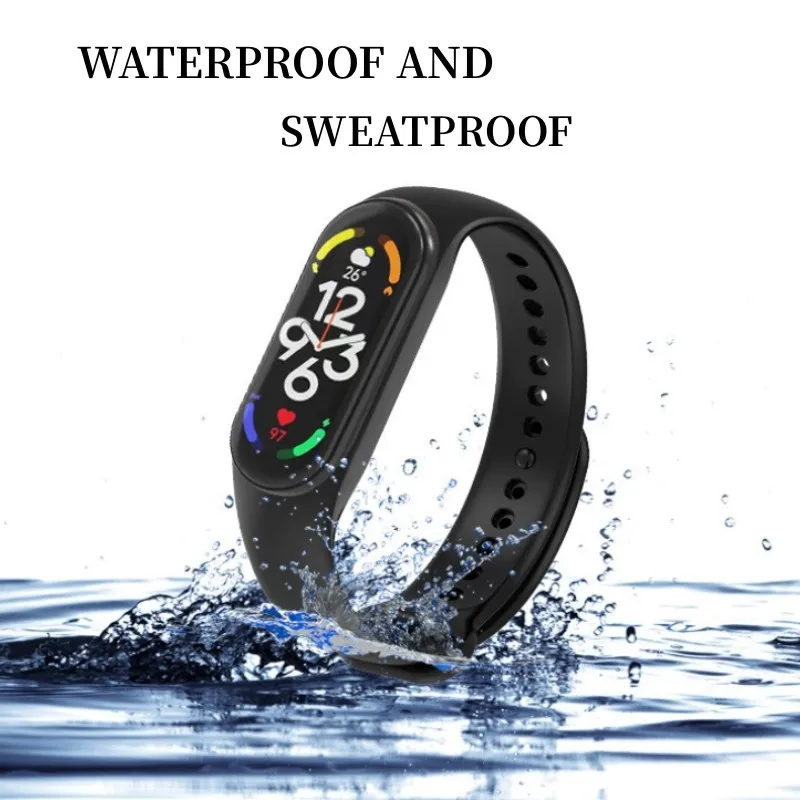 Strap For Xiaomi Mi Band 6 5 4 3 7 Bracelet MiBand 5 4 6 Sport Silicone Replacement Wristband Mi Band 7 Smartwatch Accessories