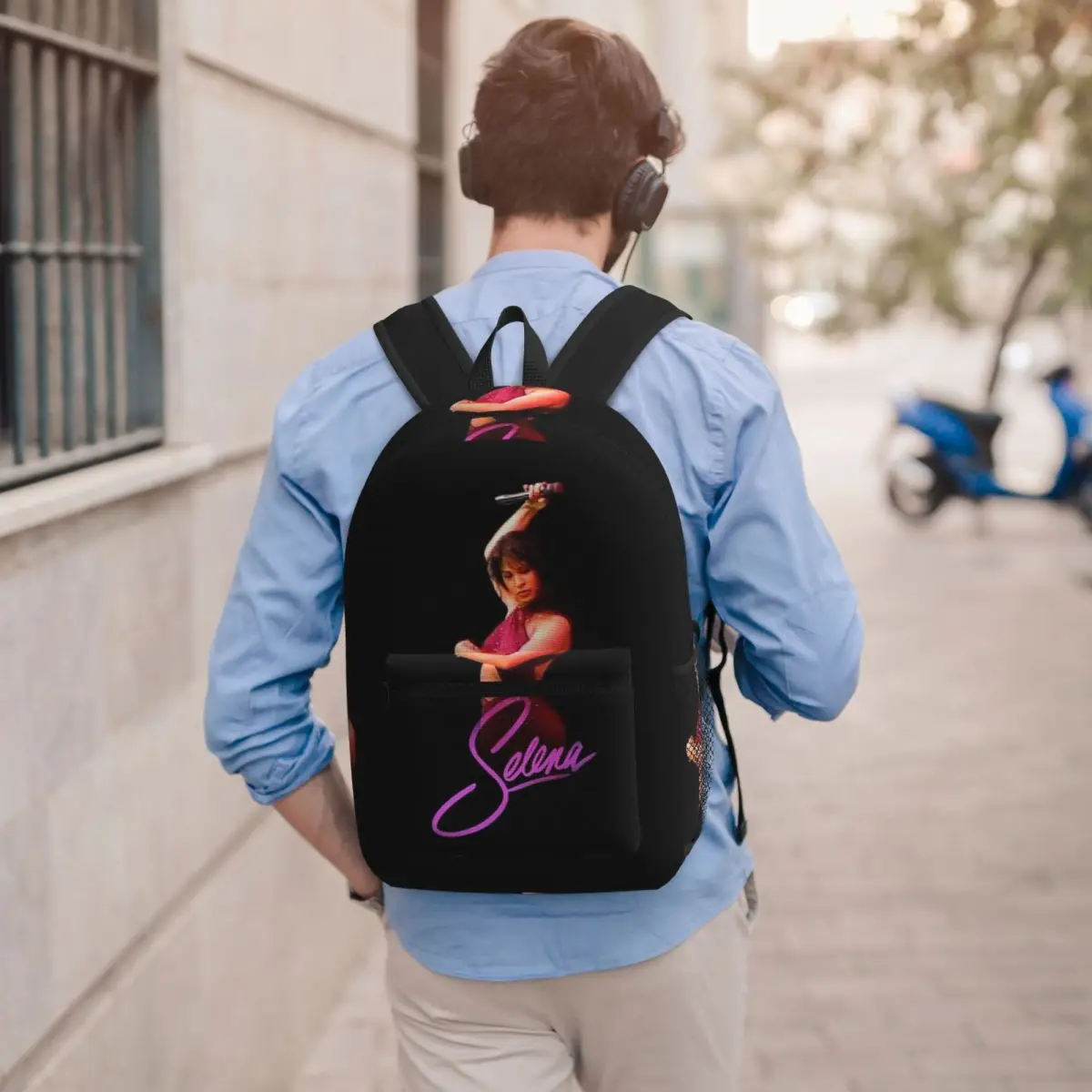 Фото Популярный рюкзак Selena Quintanilla Singer, вместительный рюкзак для мальчиков и девочек, школьная сумка, сумки на плечо для мужчин и женщин №5