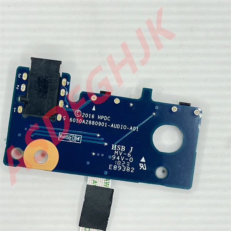 

Используется для HP ProBook x360 11 G2 EE 11,6 "плата аудио медиа с кабелем 6050A2880901-AUDIO-A01 6050A2880902-AUDIO-A01Test OK