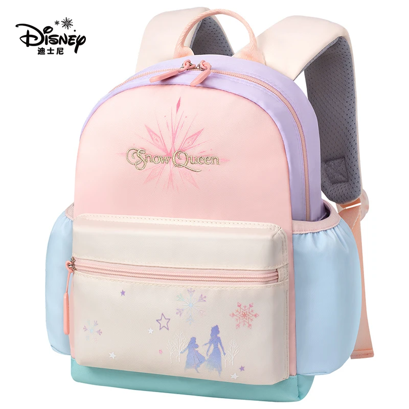 

Disney Frozen Schoolbag Kids Girl Elsa Ice Princess Bookbag Children Double Shoulder School Bags Kindergarten Cartoon Backpack