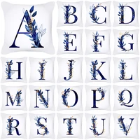 watercolor letters pillowcase peach skin print english home pillowcase outdoor pillow cover softness cover pillow home decor