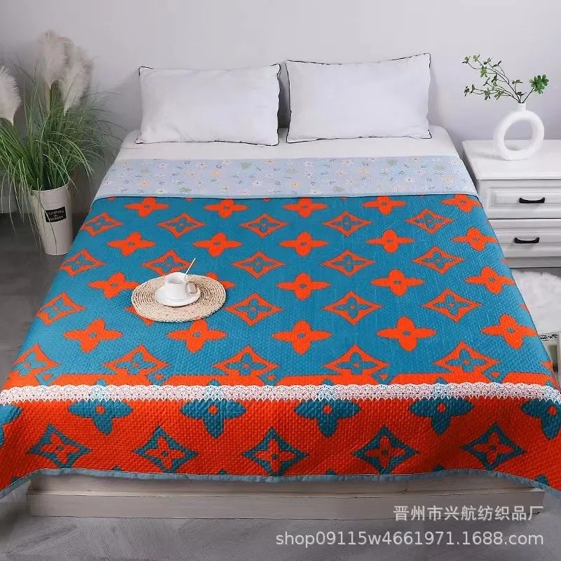 Strictly Selected Four a Season Bed Cover Tatami Sheet Rural Large Kang Shop Can Be Customized Pattern Logo