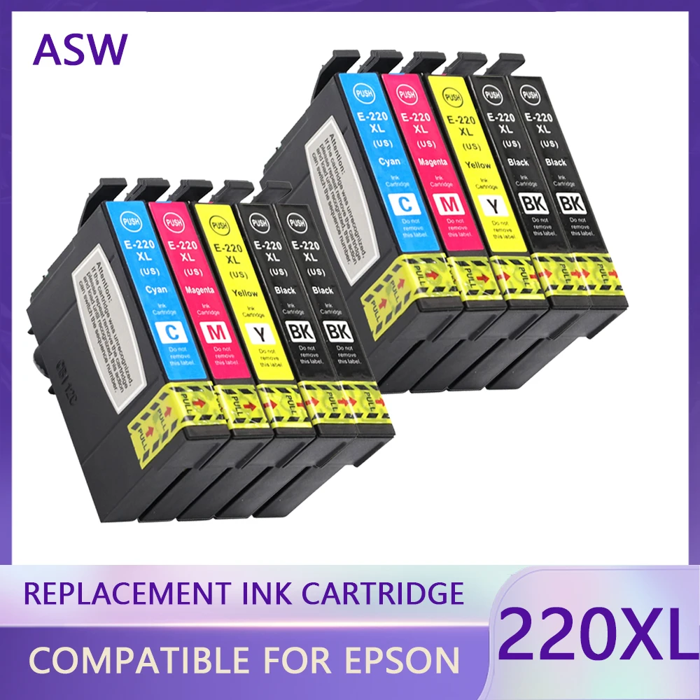 

220 220XL T220 Compatible Ink Cartridge For Epson XP-320 XP-420 XP-424 WF-2630 WF-2650 WF-2660 WF-2750 WF-2760(Australia)