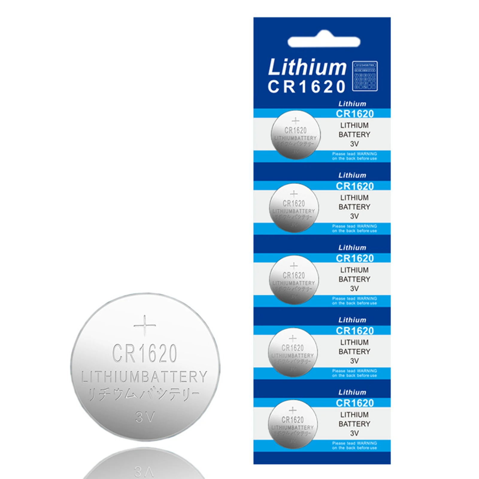 Литиевая батарейка CR1620 для часов 5/50/100 шт