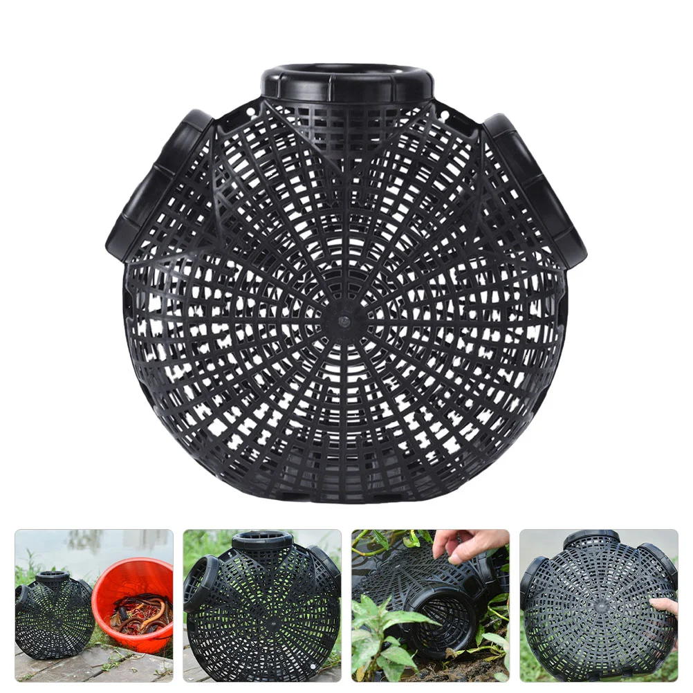 

Netcrab Shrimpbait Trap Crawfish Cage Lobster Eel Basket Minnow Traps Baskets Nets Foldable Crabs Bluecrayfish Keep Landing Mesh